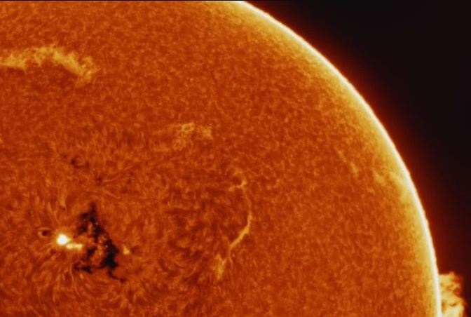 Preocupación por una mancha solar que apunta a la Tierra