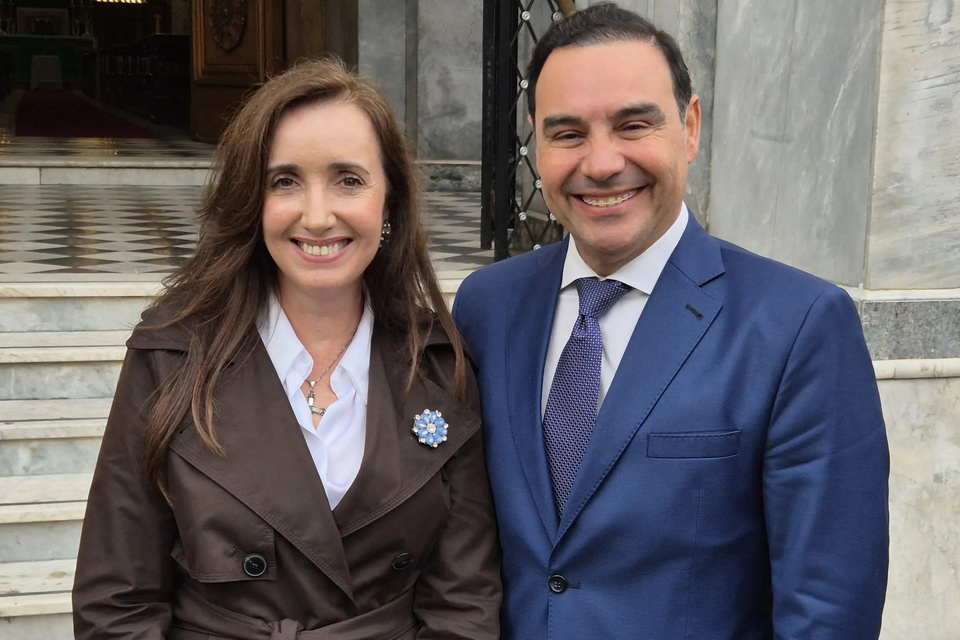 En plena tensión con la Casa Rosada, Victoria Villarruel viajó a reunirse con Gustavo Valdés