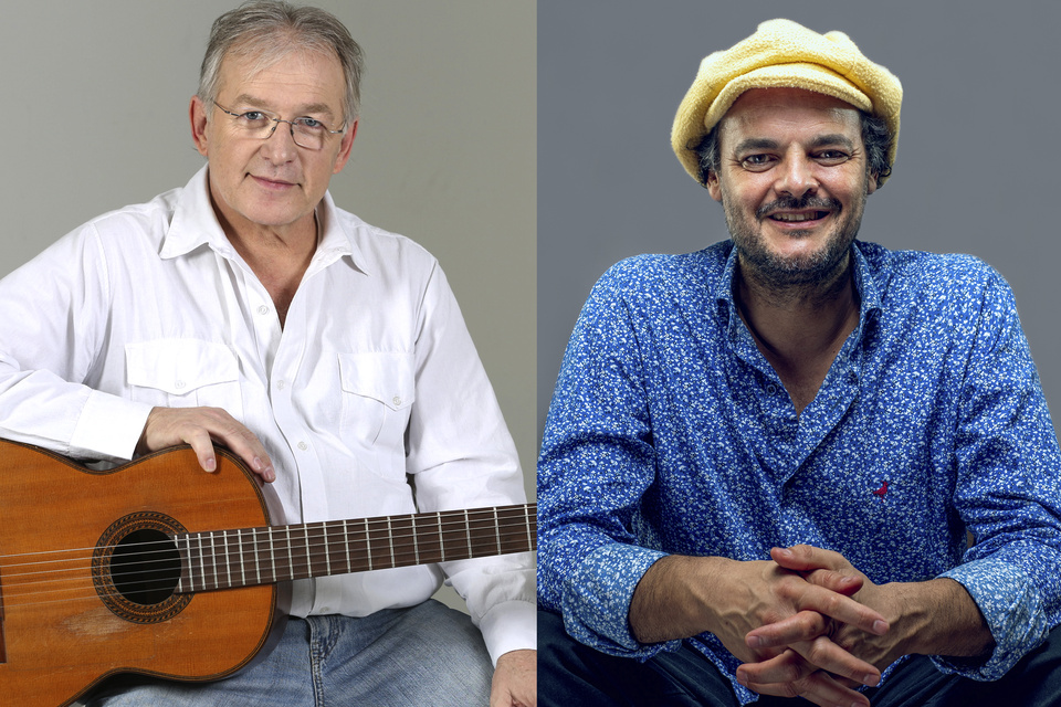 Luis Pescetti y Carlos "Negro" Aguirre construyen "una nube de poemas y canciones"