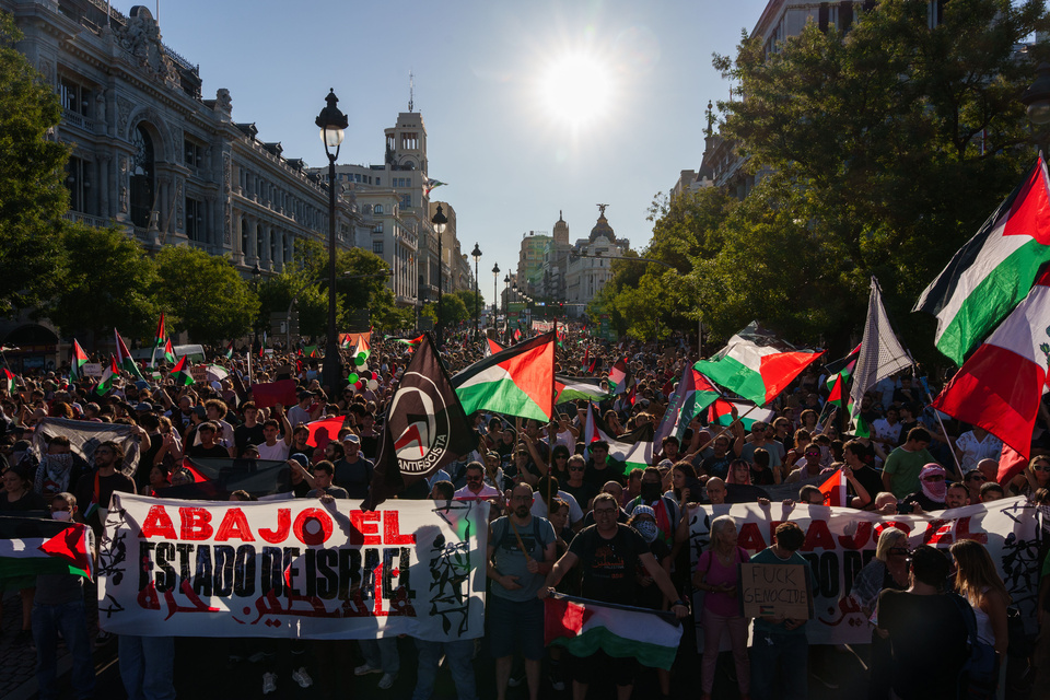 Protestas propalestinas obligaron a suspender la última etapa de la Vuelta a España