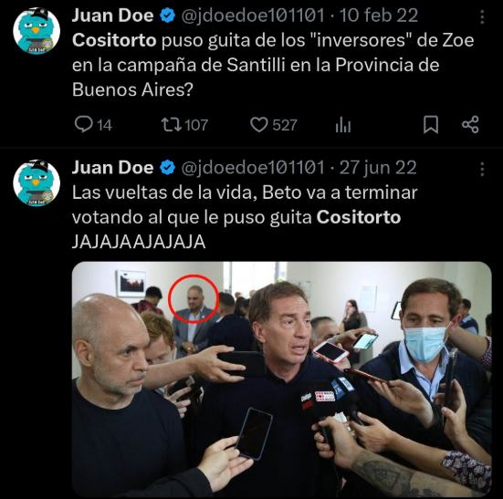 Leonardo Cositorto blanqueó su vínculo con Diego Santilli y aseguró que aportó 32.500 dólares a su campaña