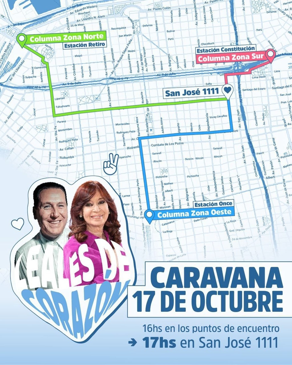 Día de la Lealtad: el peronismo ensaya una tregua frente a la casa de Cristina Fernández de Kirchner